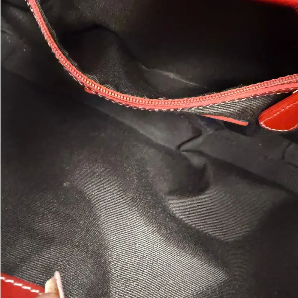 y2k COACH Vintage 2000s 8159 Straw Shoulder Bag - Picture 9 of 9